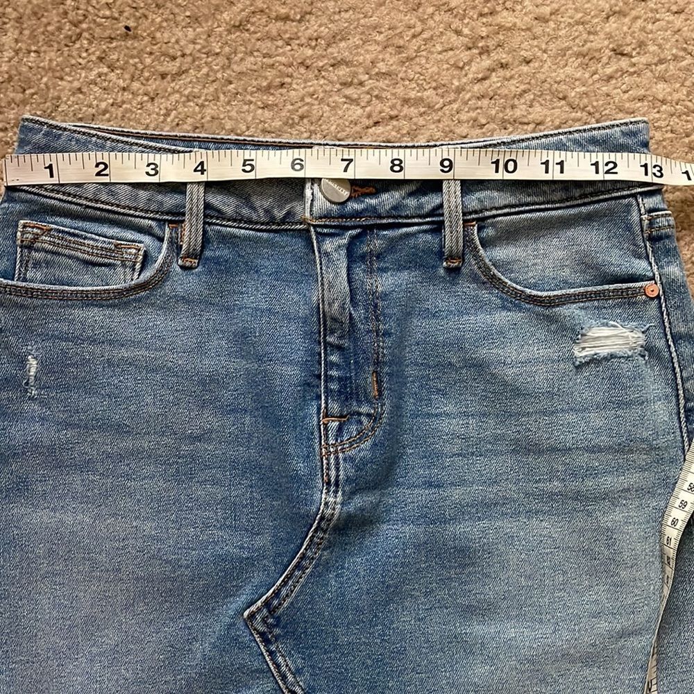 Sanctuary Denim Ryan 5 Pocket Distressed Mini Jean Skirt Women’s Sz 25 - Picture 3 of 9